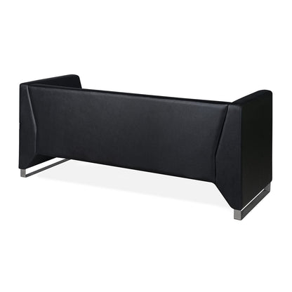 Nilkamal Reed 3 Seater Sofa (Black)