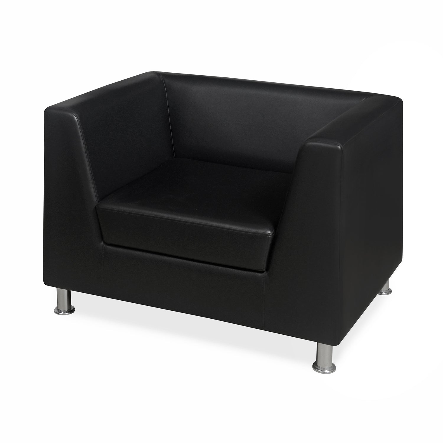 Nilkamal Russo 1 Seater Sofa (Cola Black)