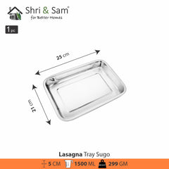 Stainless Steel Lasagna Tray Sugo
