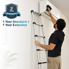 Corvids 6.2m (20.5 feet) Portable & Compact Aluminium Telescopic Ladder-7