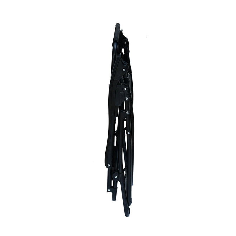 Nilkamal Lisle Foldable Easy Chairs + Table Set (Black)