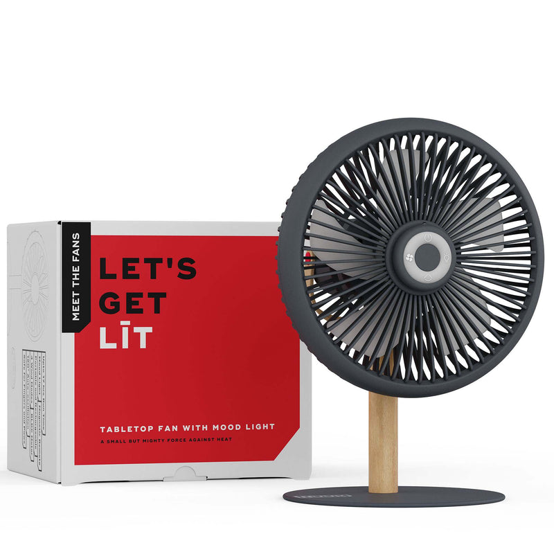 LIT | Rechargeable Table Fan with Mood Light