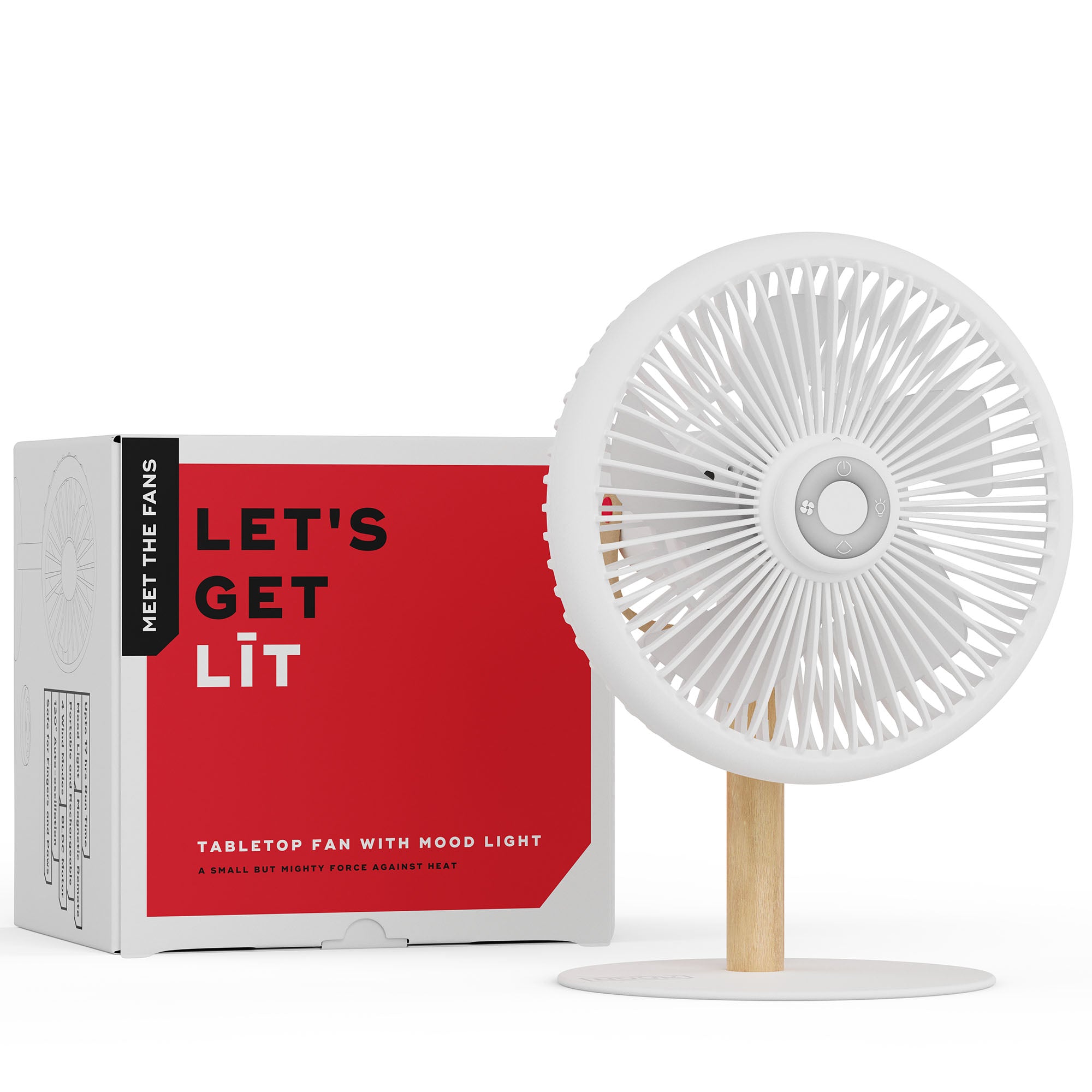 LIT | Rechargeable Table Fan with Mood Light