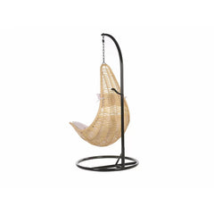 Leonzio Single Seater Hanging Swing With Stand For Balcony , Garden Swing (Gold)