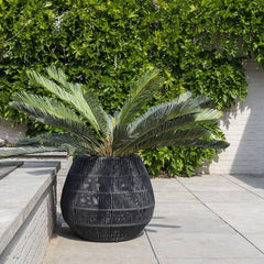 Zende Outdoor Planters For Garden , Balcony (Black) Braided & Rope