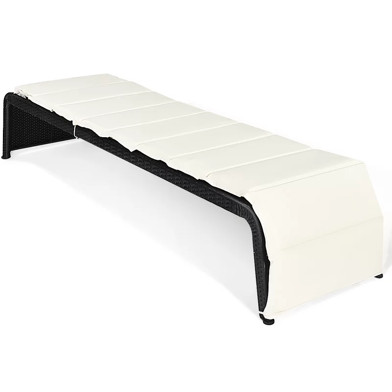 Sike Outdoor Swimming Poolside Lounger (Black)