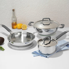 Vinod Platinum Triply Luxe 3 pc Set (with Lids)