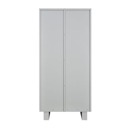 Nilkamal Magna KD Glass Door Office Almira (Grey)