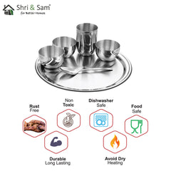 Stainless Steel Thali Set Majestic