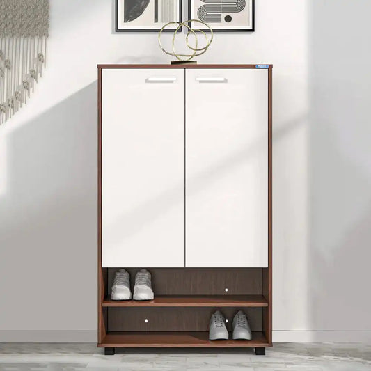 Nilkamal Ardor Shoe Cabinet (Oak/Frosty White)