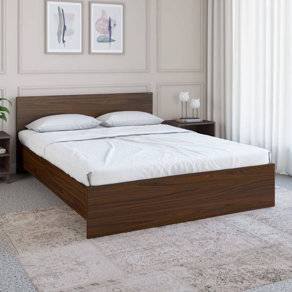 Nilkamal Arthur Queen Bed (Walnut)
