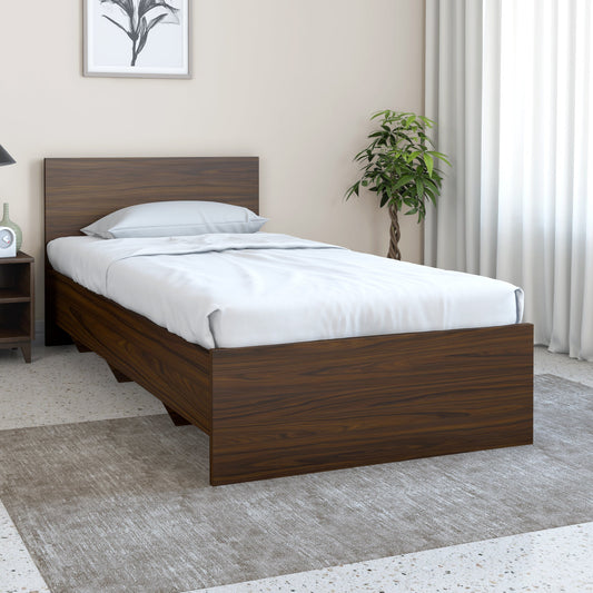 Nilkamal Arthur Single Bed (Walnut)