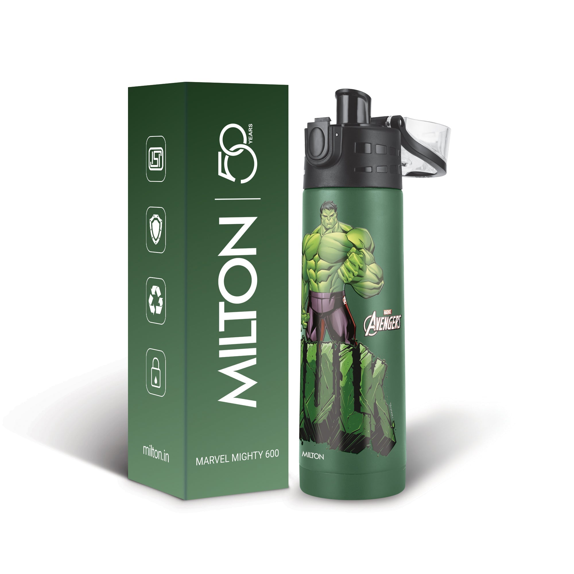 Marvel Mighty Hulk Thermosteel Bottle (Milton)