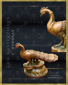 Murugan Panchaloha Bronze Icon - 4"-  Masterpieces Collection