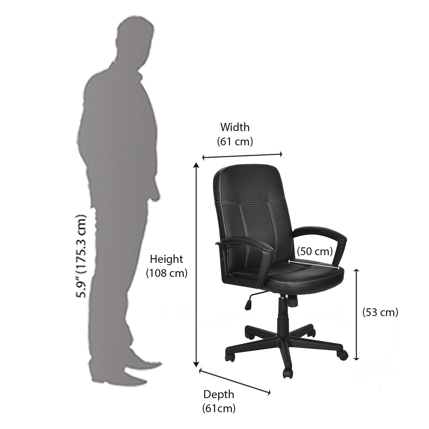 Nilkamal Mayor Mid Back Chair