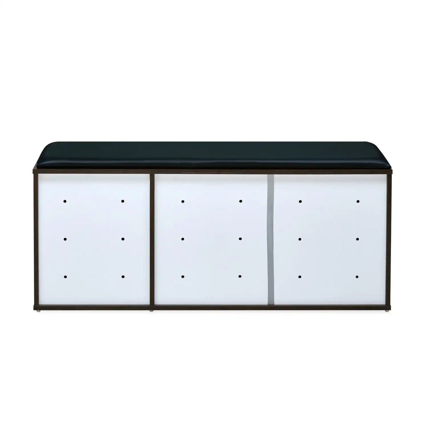 Nilkamal Metro 3 Door Engineered Wood Shoe Cabinet (Walnut)