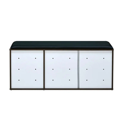 Nilkamal Metro 3 Door Engineered Wood Shoe Cabinet (Walnut)