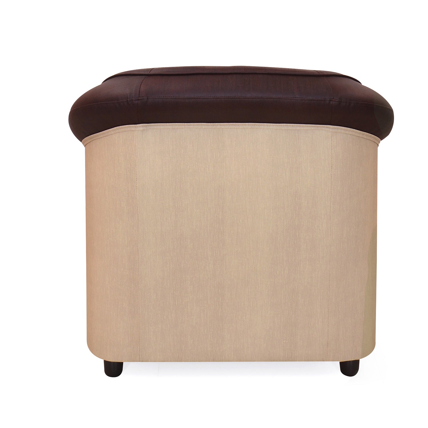 Nilkamal Mifa 1 Seater PVC Sofa (Maroon / Beige)