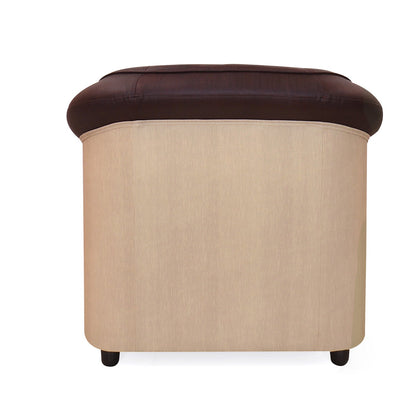 Nilkamal Mifa 1 Seater PVC Sofa (Maroon / Beige)