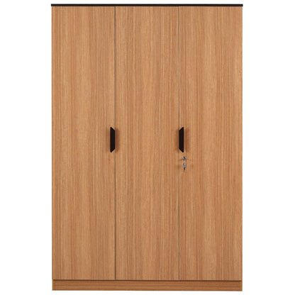 Nilkamal Milford 3 Door Wardrobe  (Urban Teak)