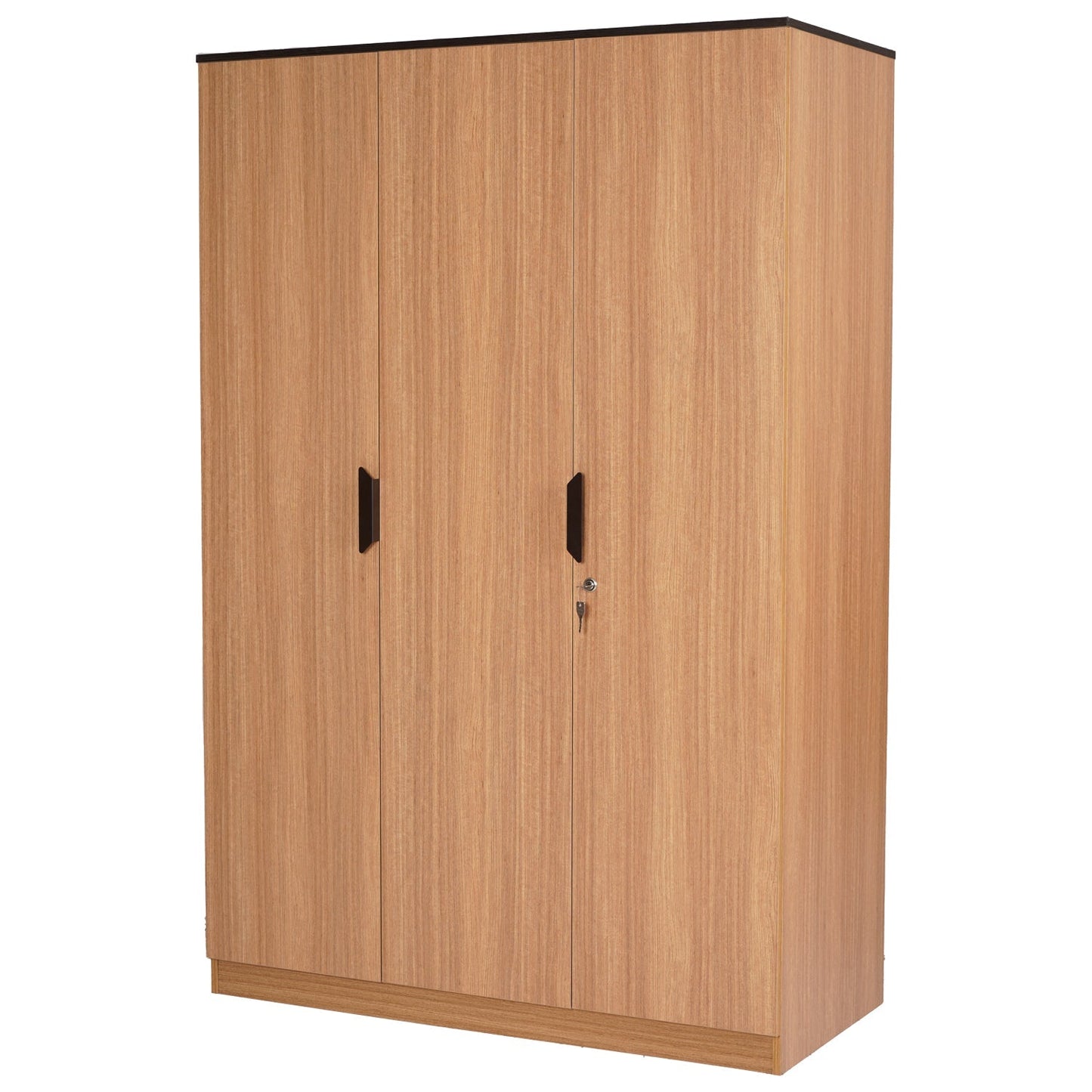 Nilkamal Milford 3 Door Wardrobe  (Urban Teak)