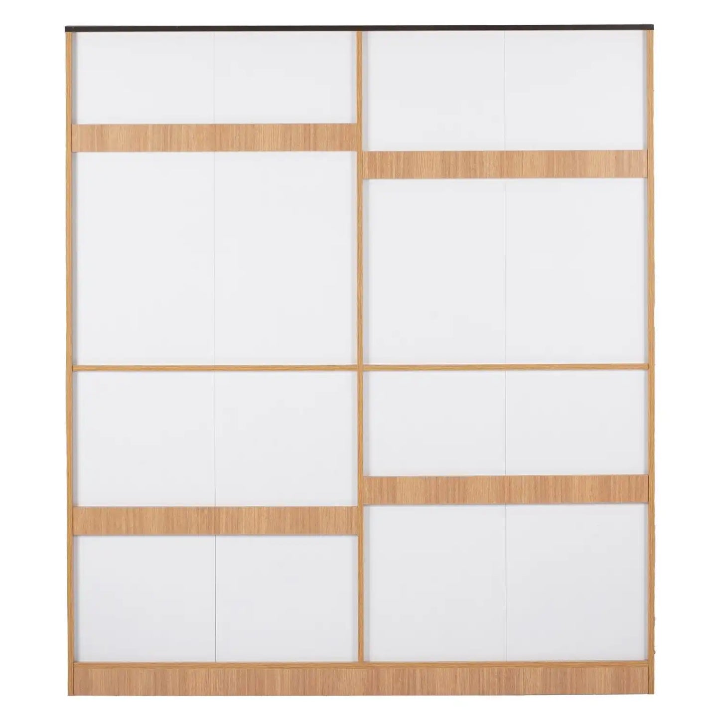 Nilkamal Milford 4 Door Wardrobe With Mirror (Urban Teak)