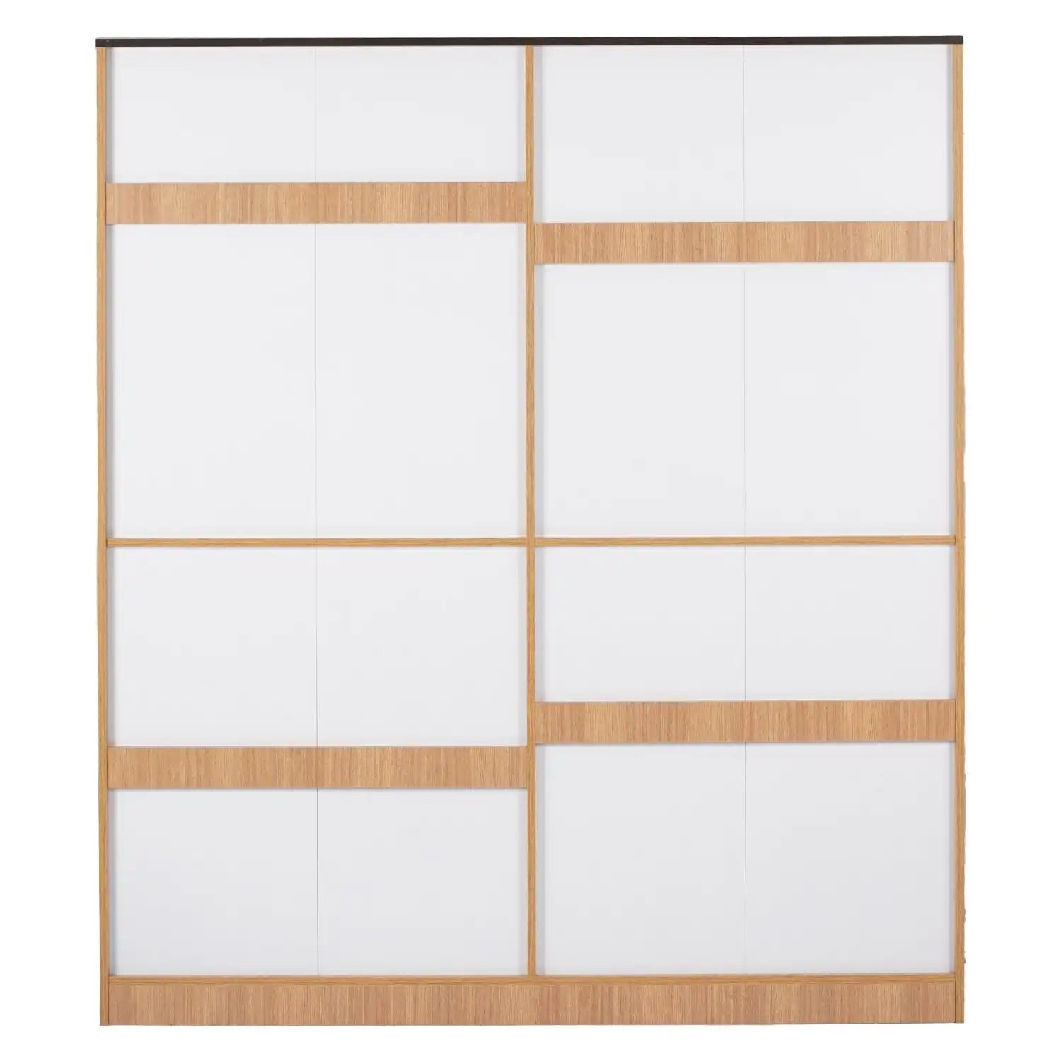 Nilkamal Milford 4 Door Wardrobe With Mirror (Urban Teak)