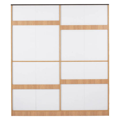 Nilkamal Milford 4 Door Wardrobe With Mirror (Urban Teak)