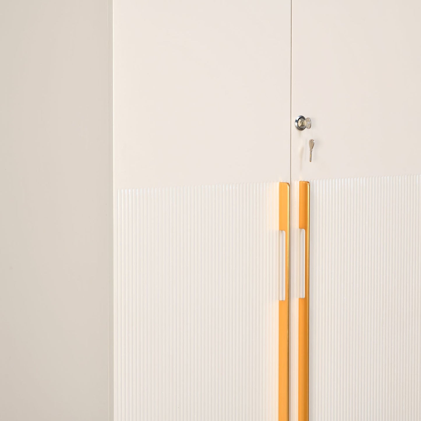 Nilkamal Mirage Engineered Wood 3 Door Wardrobe (Ivory)