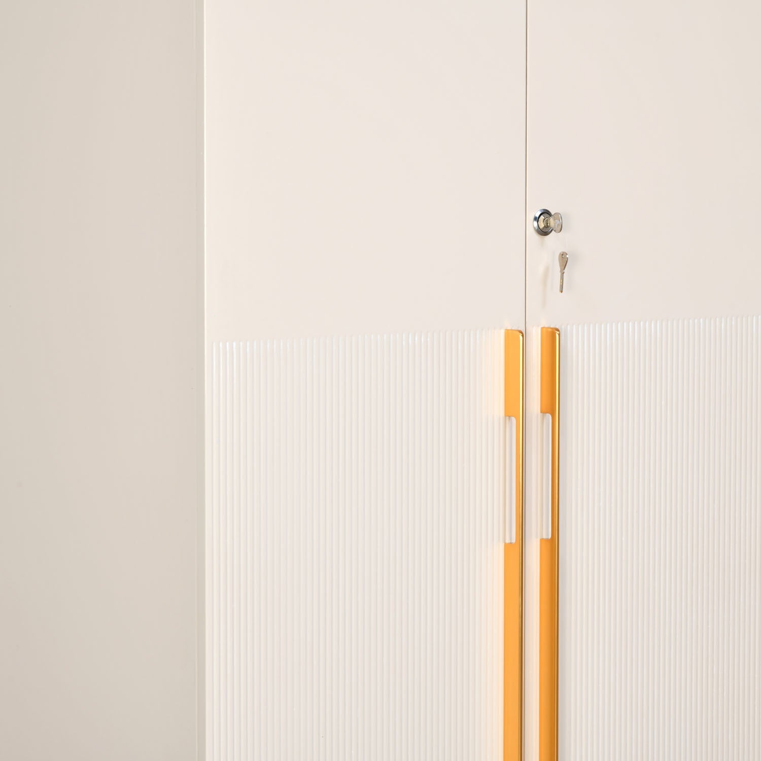 Nilkamal Mirage Engineered Wood 3 Door Wardrobe (Ivory)