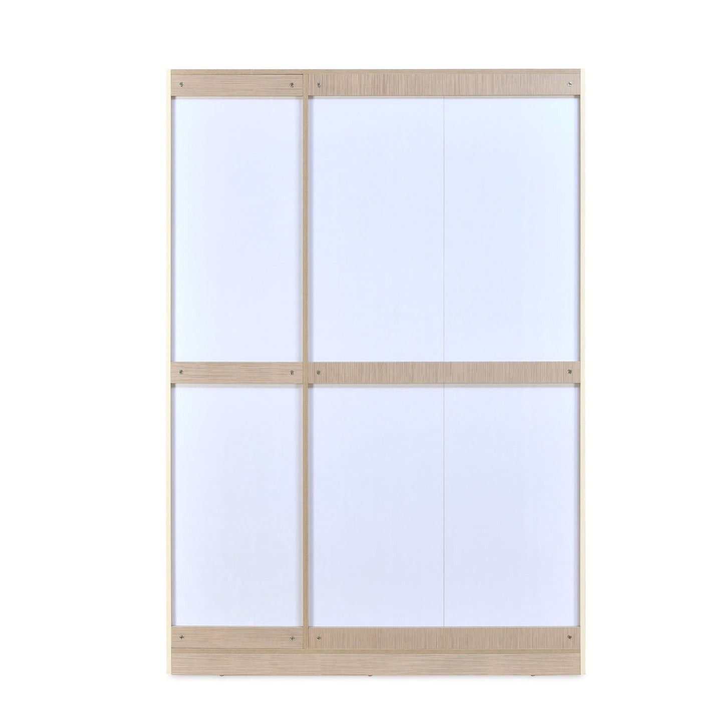 Nilkamal Mirage Engineered Wood 3 Door Wardrobe (Ivory)