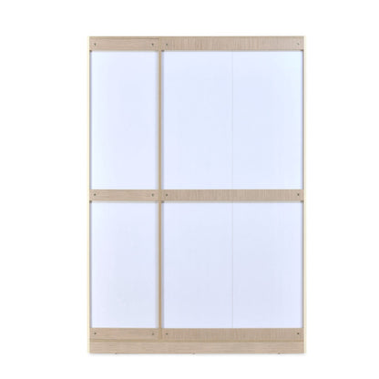 Nilkamal Mirage Engineered Wood 3 Door Wardrobe (Ivory)