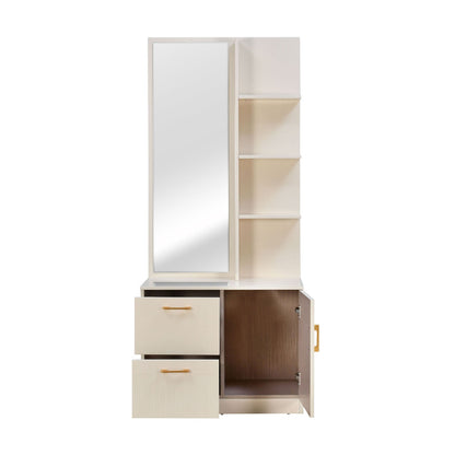 Nilkamal Mirage Engineered Wood Dresser Table (Ivory)