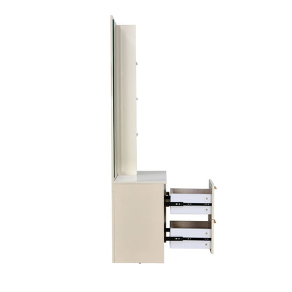Nilkamal Mirage Engineered Wood Dresser Table (Ivory)