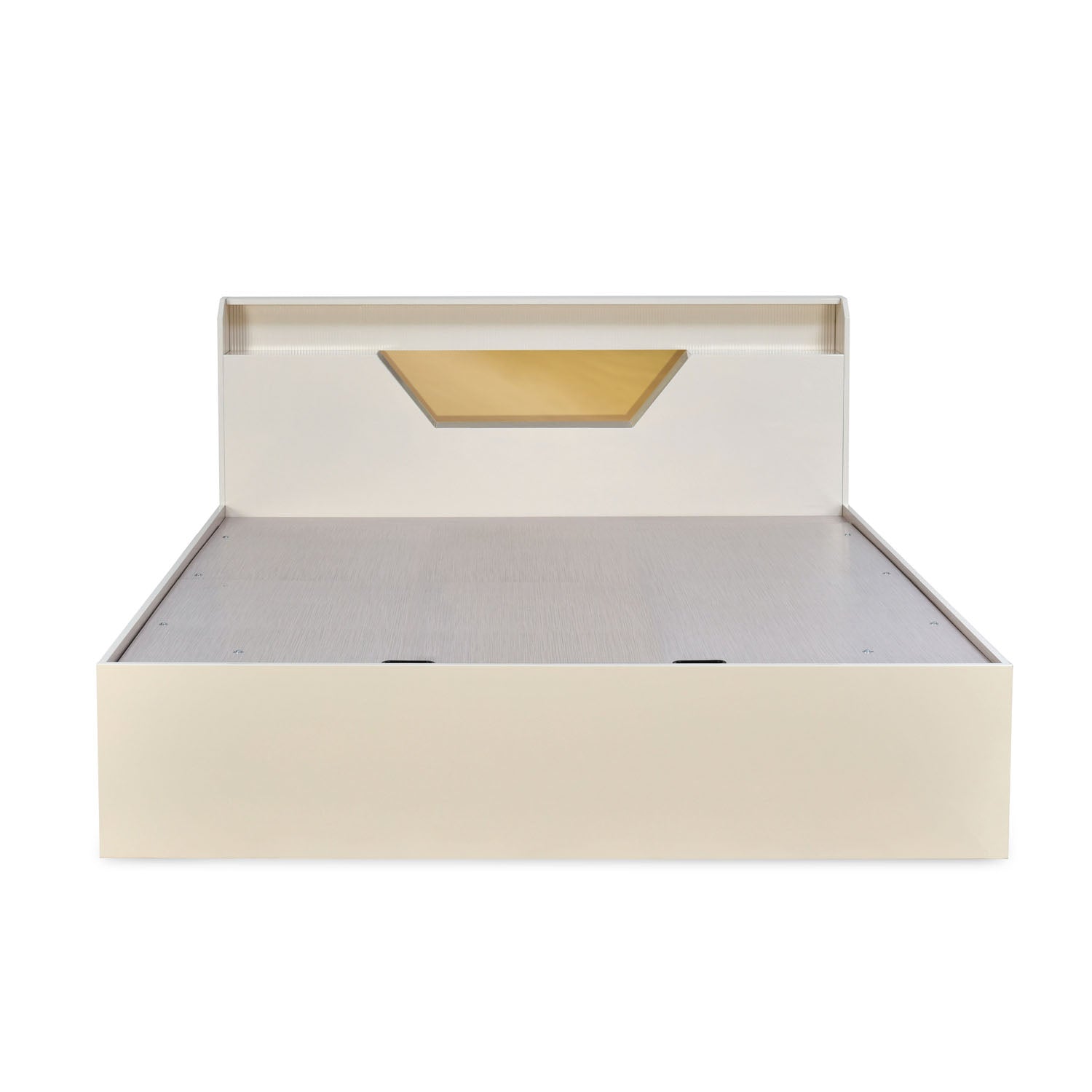 Nilkamal Mirage King Bed with Hydraulic Storage (Ivory)