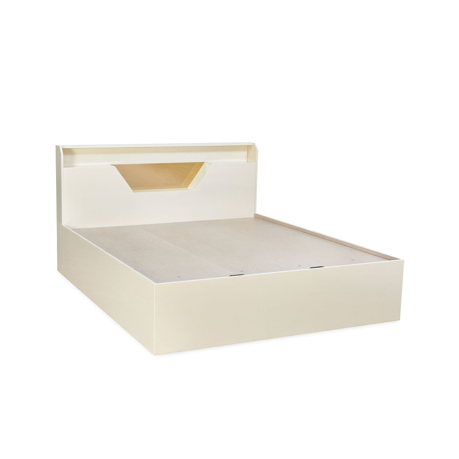 Nilkamal Mirage Queen Bed with Hydraulic Storage (Ivory)