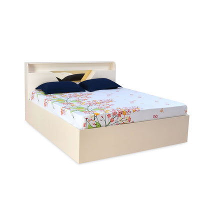 Nilkamal Mirage Queen Bed with Hydraulic Storage (Ivory)