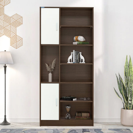 Nilkamal Madden Bookshelf (Legno Oak/Frosty White)