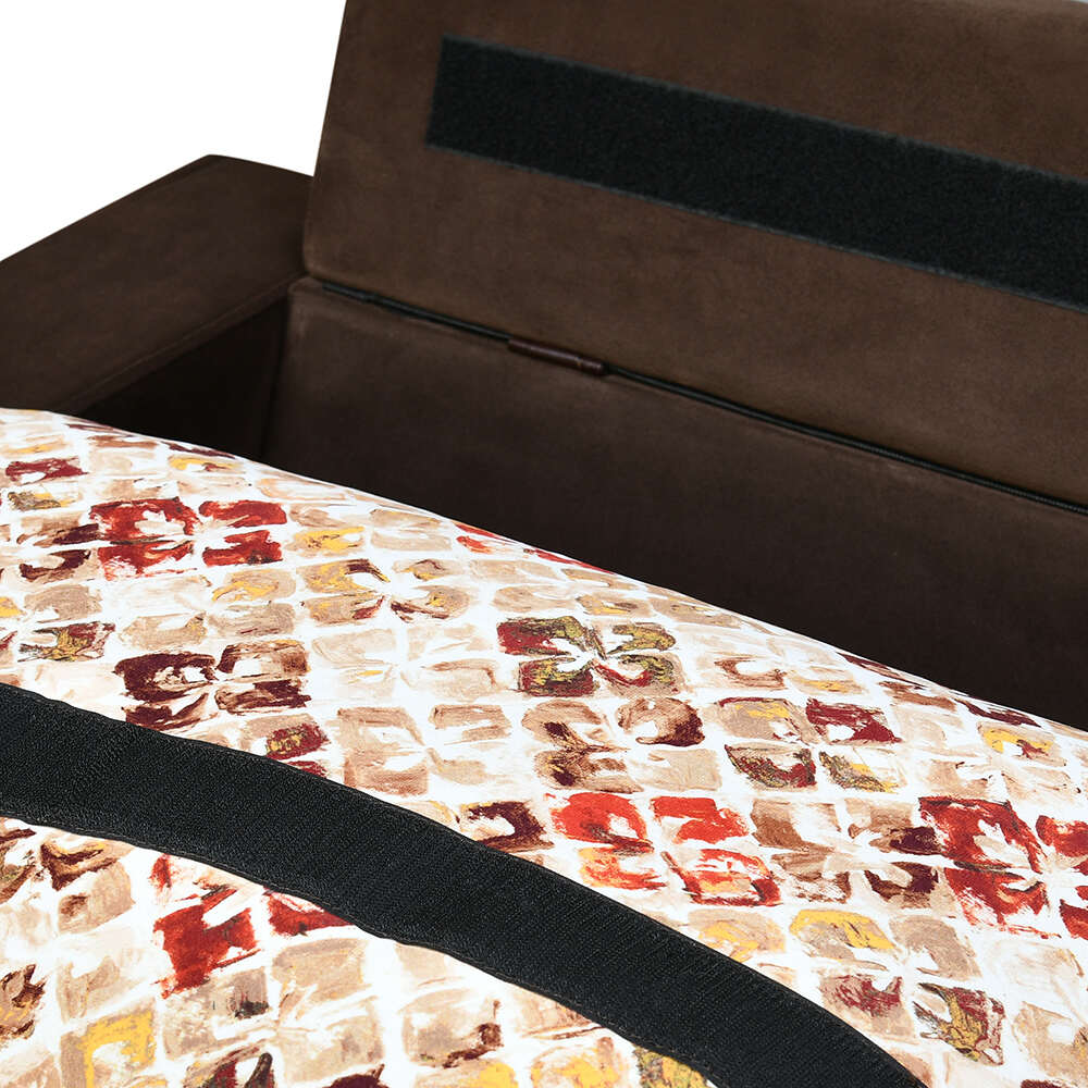 Nilkamal Marigold Velvet Fabric Lounger Sofa (Choco Brown)