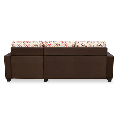 Nilkamal Marigold Velvet Fabric Lounger Sofa (Choco Brown)
