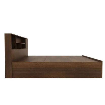 Nilkamal Mozart King Bed With Storage (Walnut)