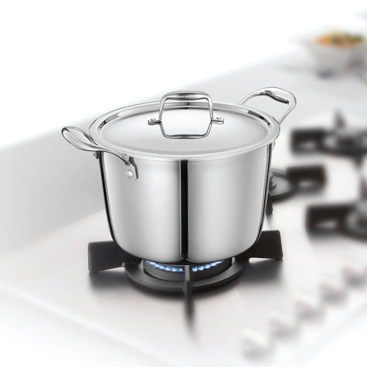 Stainless Steel Triply Bharat Casserole in Taper Shape