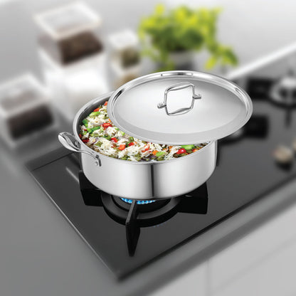 Stainless Steel Triply Bharat Biryani Pot with Lid