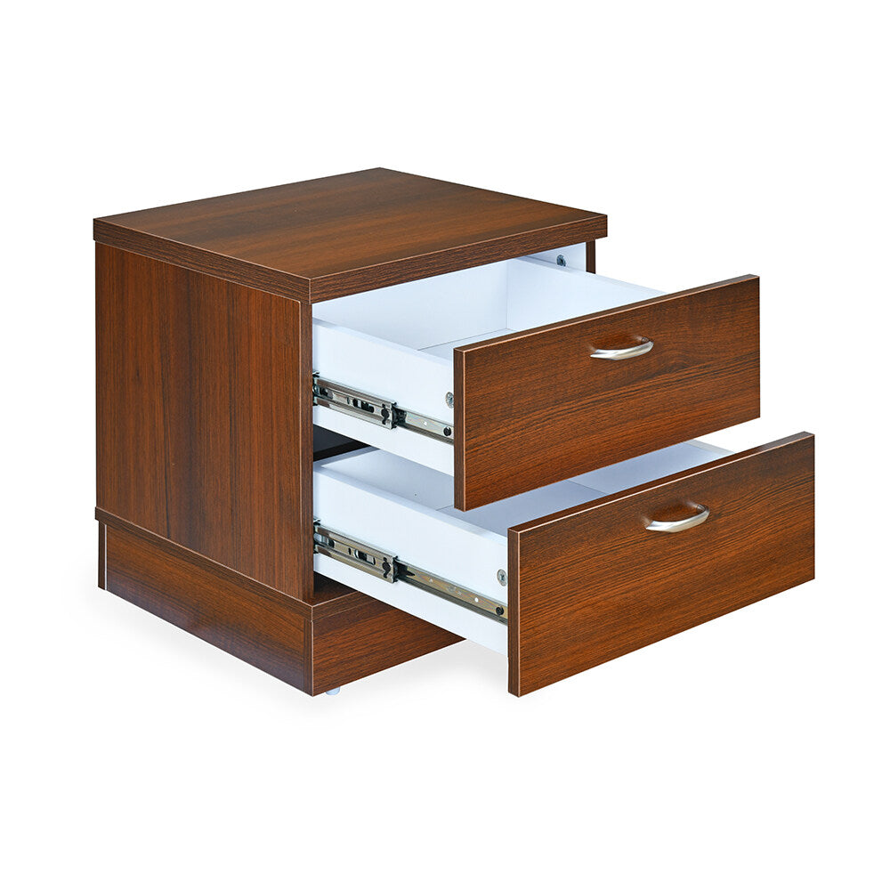 Nilkamal Prime Engineered Wood Nightstand (Samoa Teak)