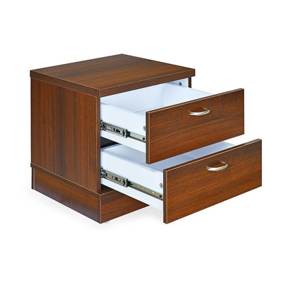Nilkamal Prime Engineered Wood Nightstand (Samoa Teak)