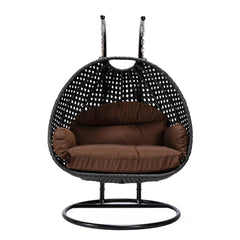 Fino Double Seater Hanging Swing With Stand For Balcony , Garden Swing (Dark Grey)