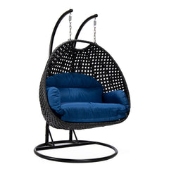 Fino Double Seater Hanging Swing With Stand For Balcony , Garden Swing (Dark Grey)