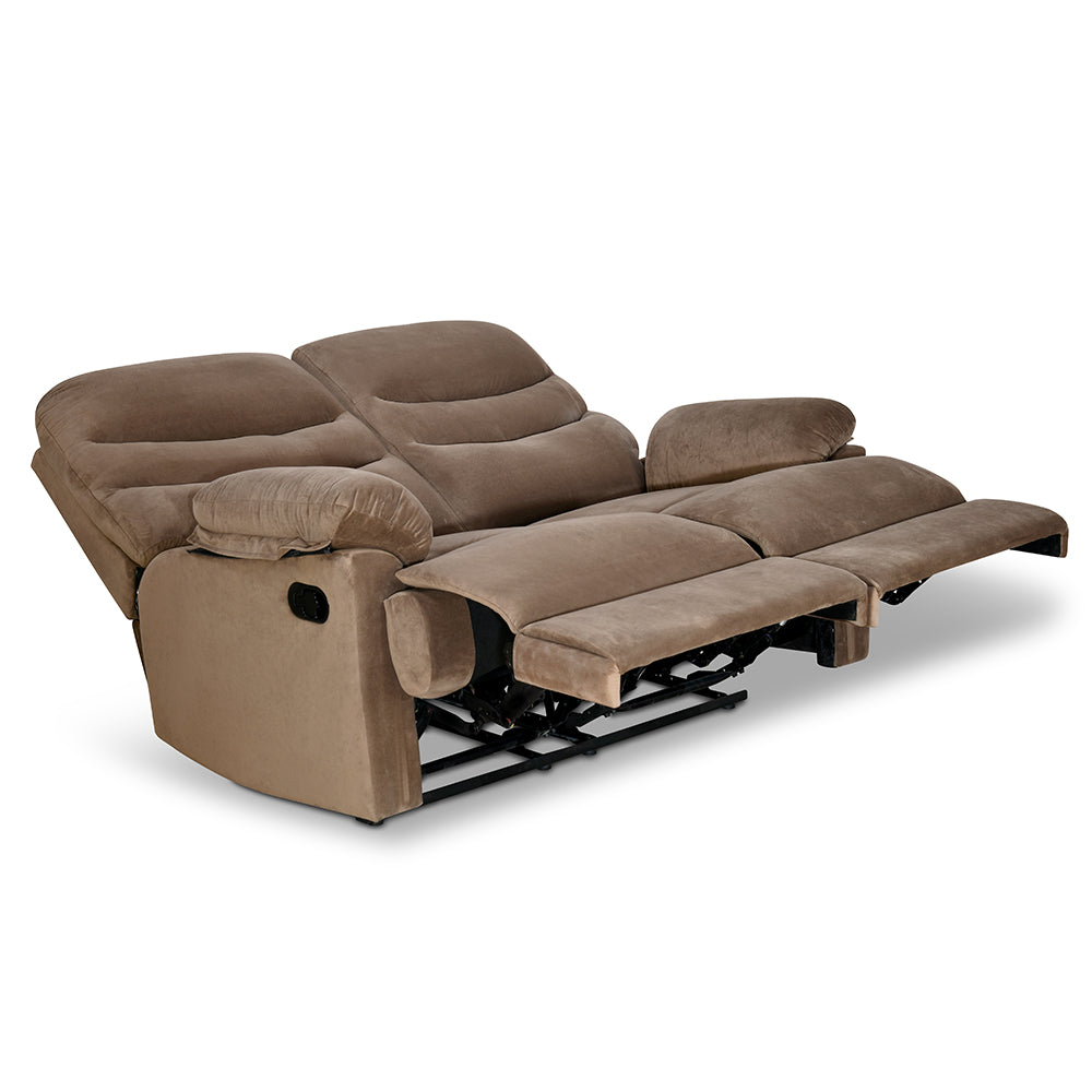Nilkamal Skelton 2 Seater Manual Recliner (Velvet Brown)