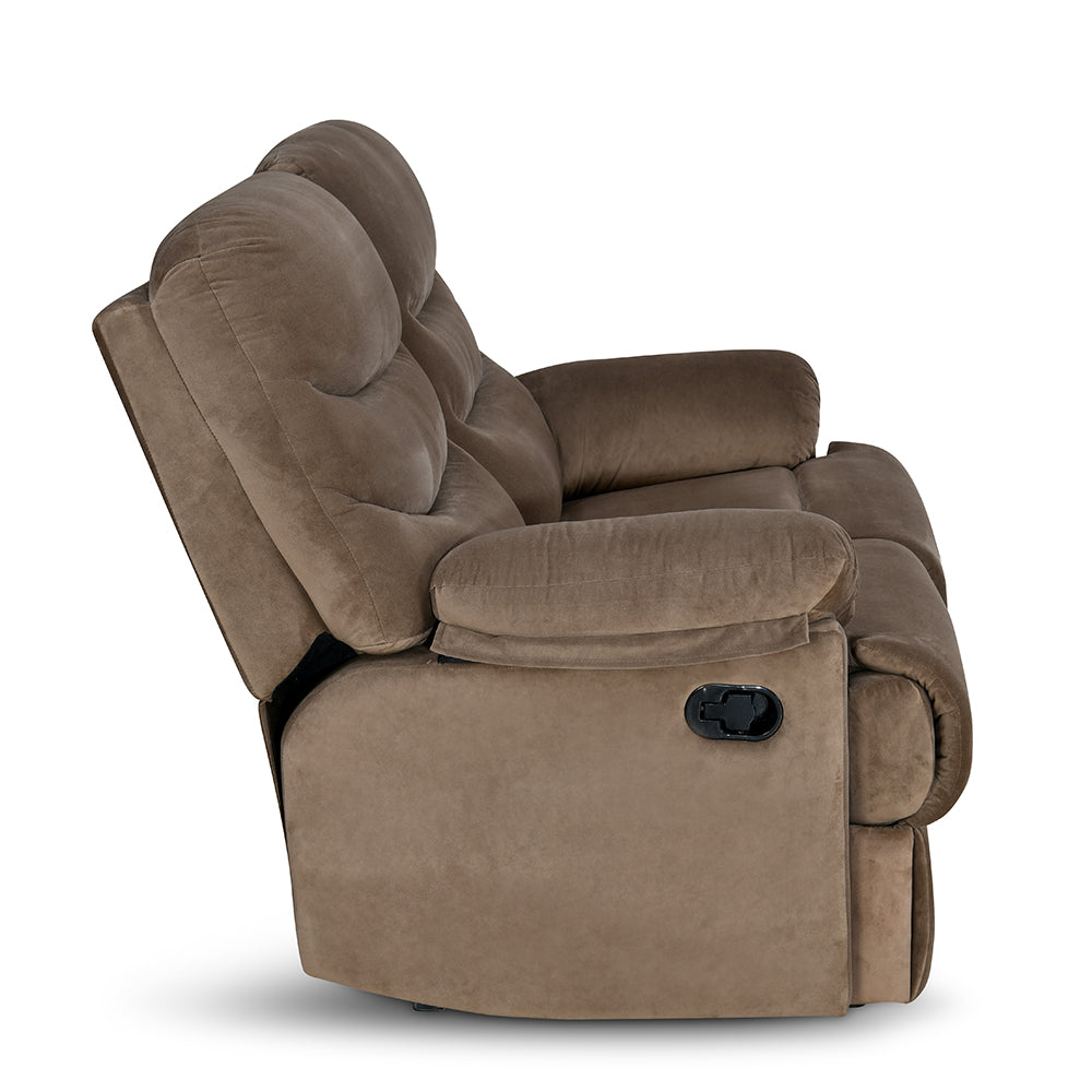 Nilkamal Skelton 2 Seater Manual Recliner (Velvet Brown)