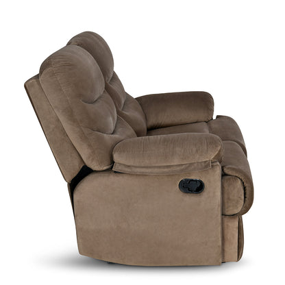 Nilkamal Skelton 2 Seater Manual Recliner (Velvet Brown)